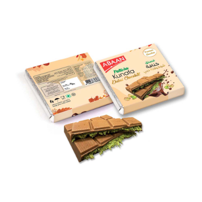 Abaan Pistachio Kunafa Chocolate Snack, 80g