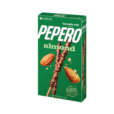 Lotte Pepero Almond & Chocolate Sticks, 32g